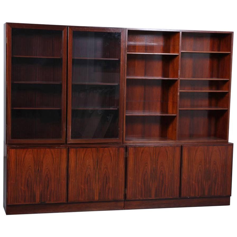 Midcentury Danish Bookcase Cabinet by Omann Junior