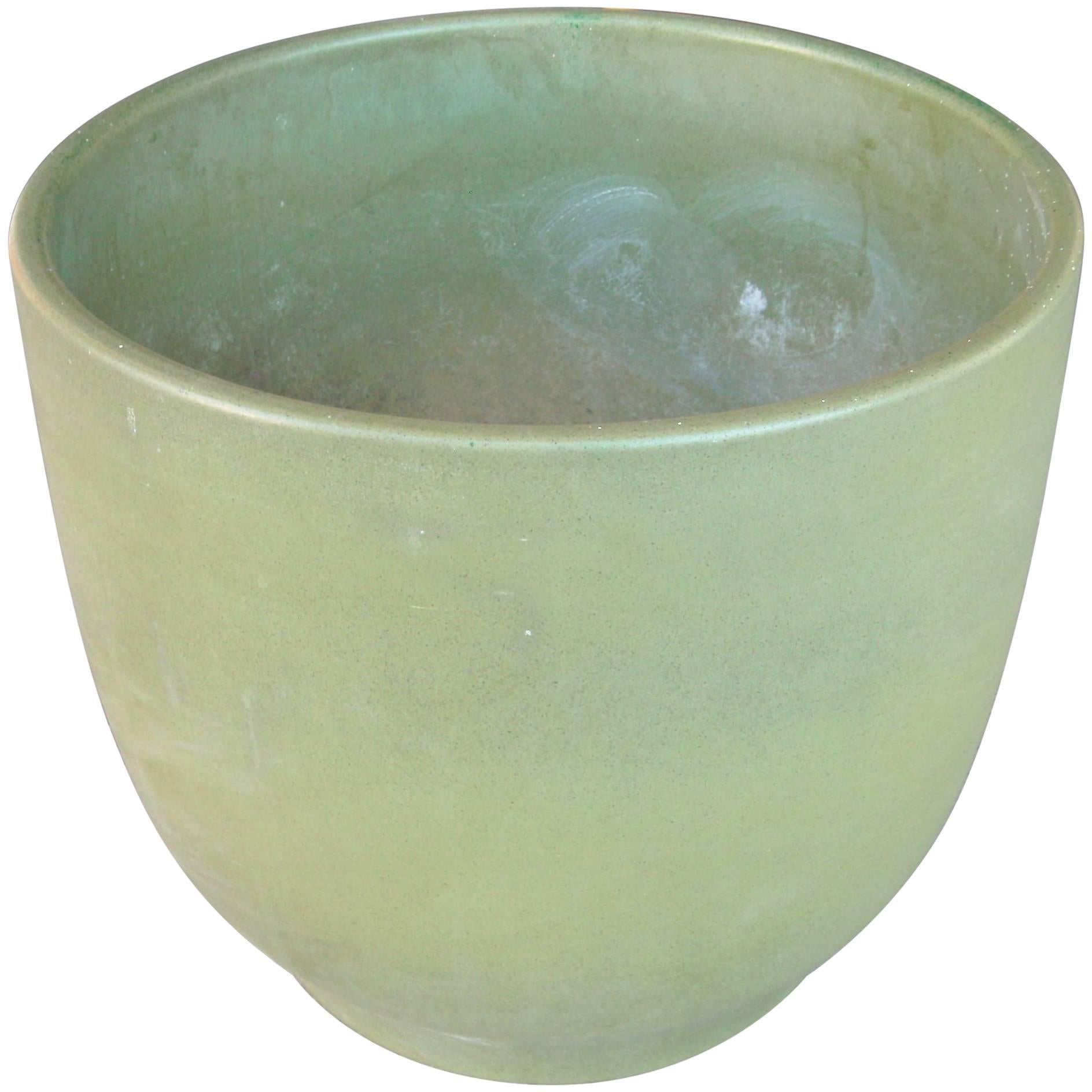 Gainey Large Planter, Ceramic/Pottery, Marked, Olive Green