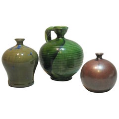 Lot of Three Studio Art Pottery Pieces