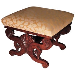 American Classical Ottoman, New York, circa 1825