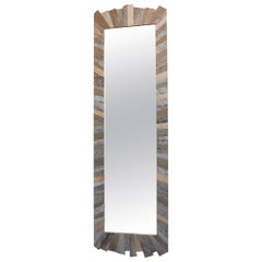 Wall Mount Mirror with Reclaimed Wood Frame
