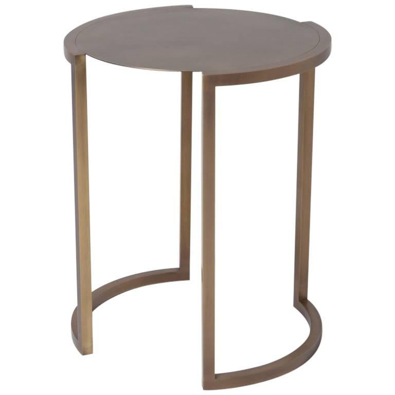 COVET Side Table in Brass by Soraya Osorio