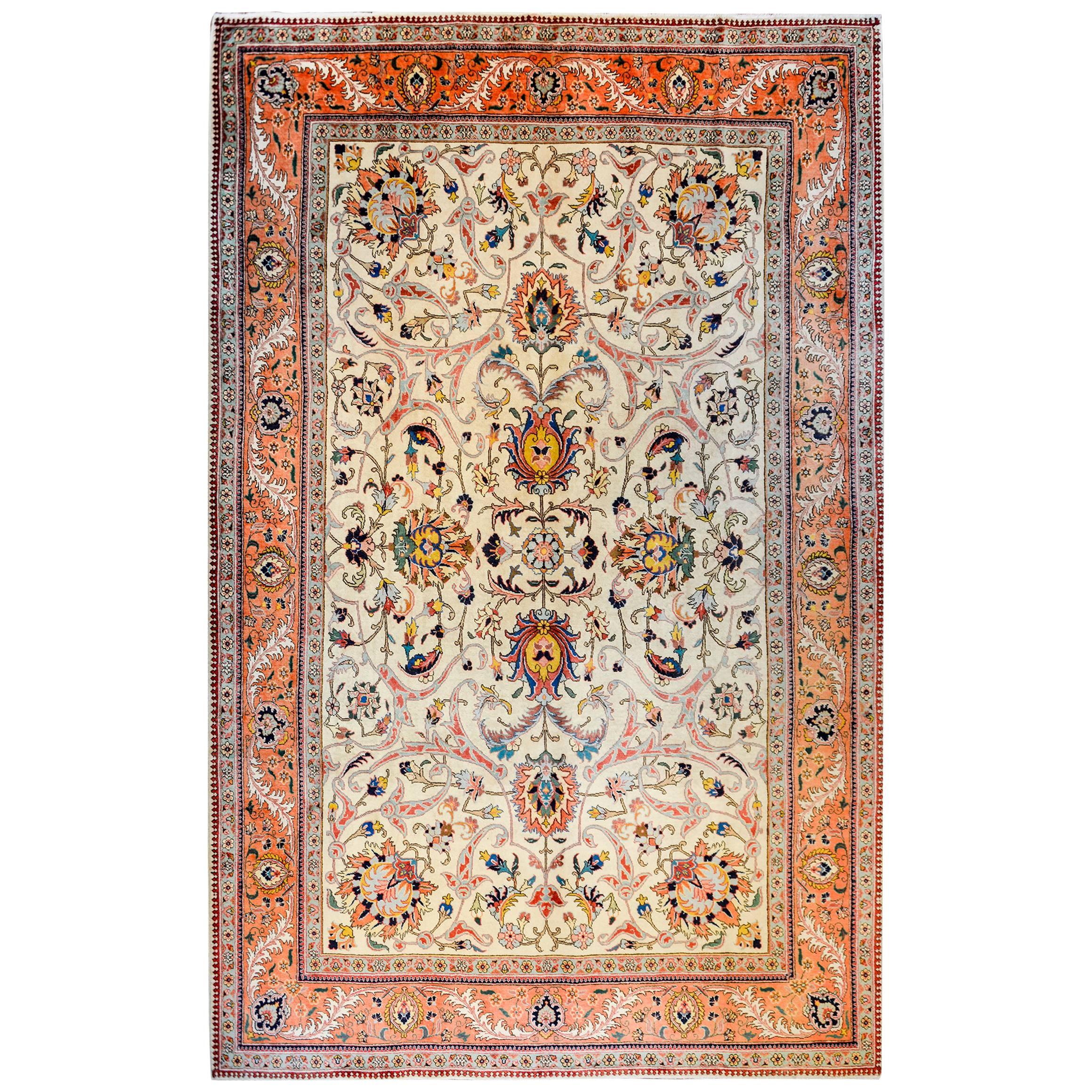 Vintage Tabriz Rug