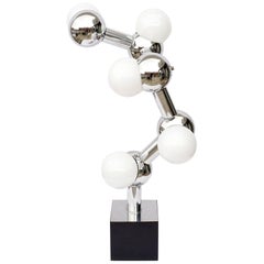 Space Age Chrome Molecule Lamp