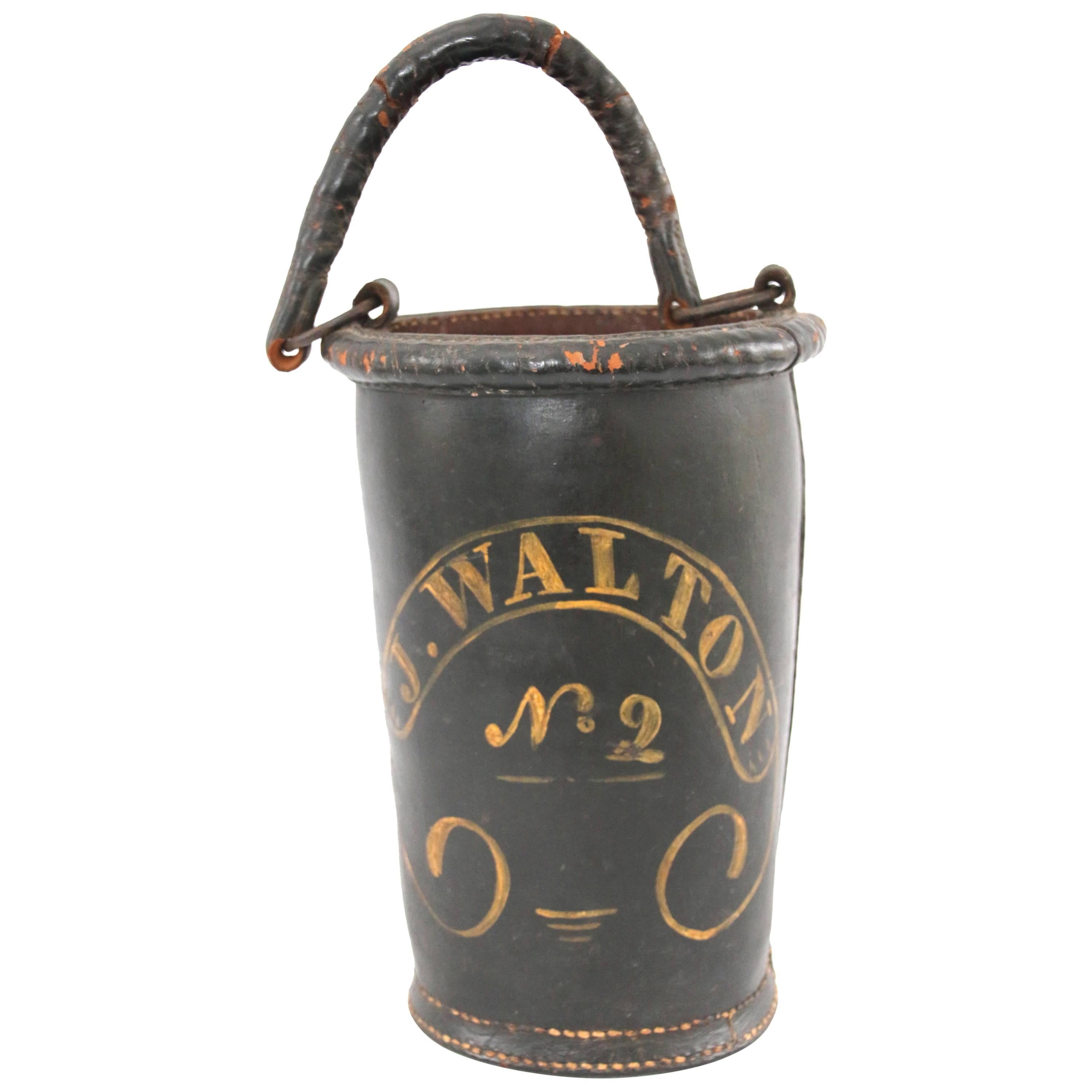 Early 19th Century Leather Fire Bucket