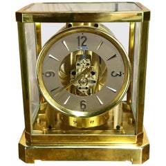 Midcentury LeCoultre Gold Atmos Clock