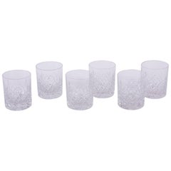Vintage Set of Cut-Glass Tumblers