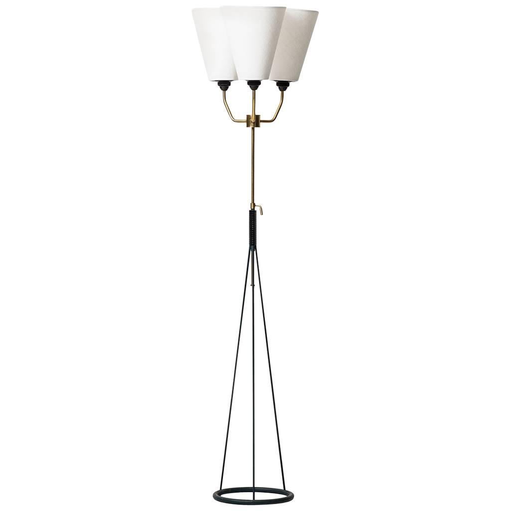 Height Adjustable Uplight or Floor Lamp Produced in Sweden