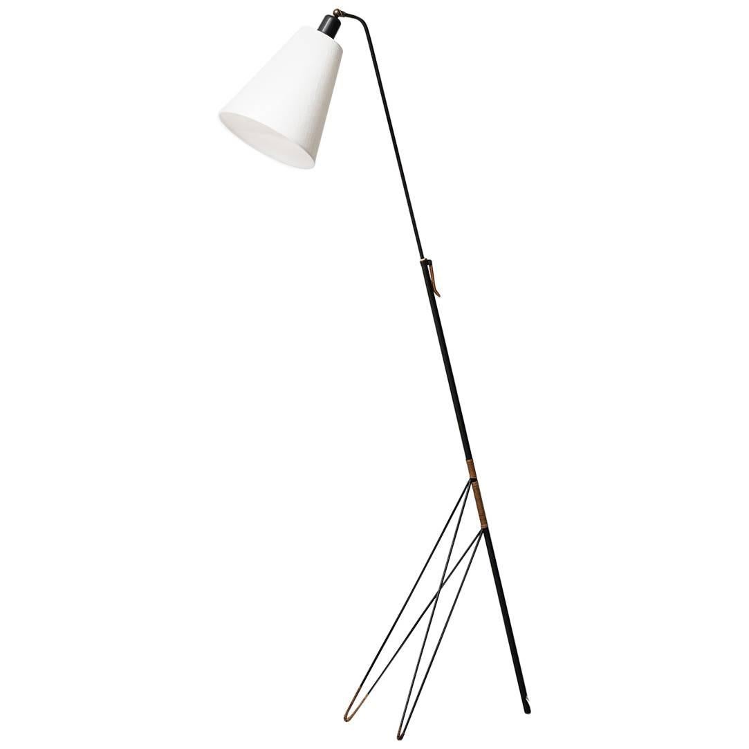 Rare Height Adjustable Floor Lamp Designed by Svend Aage Holm Sorensen