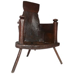 Very Rare and Solid 18th Century French Rustic Chair