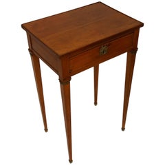 Small Table with Brass Details, Late Gustavian, Stockholm, Sweden 1790