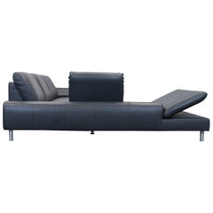 Willi Schillig Loop Leather Corner Sofa Grey Couch Function