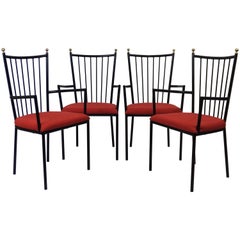 Set of Four Armchairs by Colette Gueden