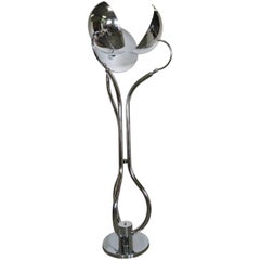 Steel Adjustable Floor Lamp by Reggiani, 1970