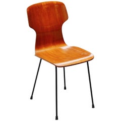 Carlo Ratti Side Chair in Plywood by Legni Curva, Italy, 1950
