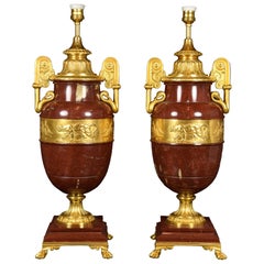 Antique Pair of Empire Vases, France, Hyppolyte Heizler