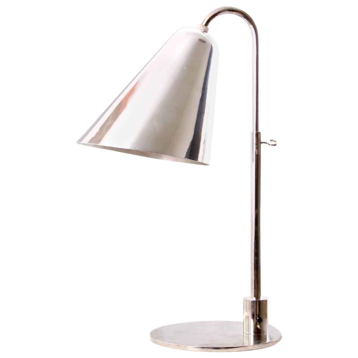 Rare Adjustable Table Lamp by Vilhelm Lauritzen and Frits Schlegel