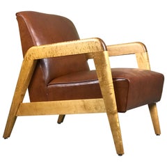 Early Mid-Century Modern Lounge Chair by Russel Wright for Thonet
