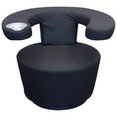 Brühl Und Sippold Big Arm Fabric Chair Black Modern