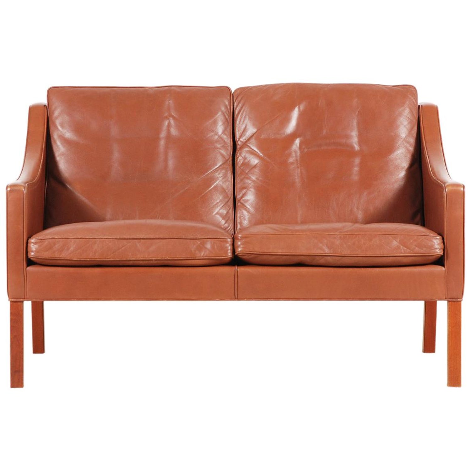 Børge Mogensen Model #2208 Two-Seat Sofa For Sale at 1stDibs