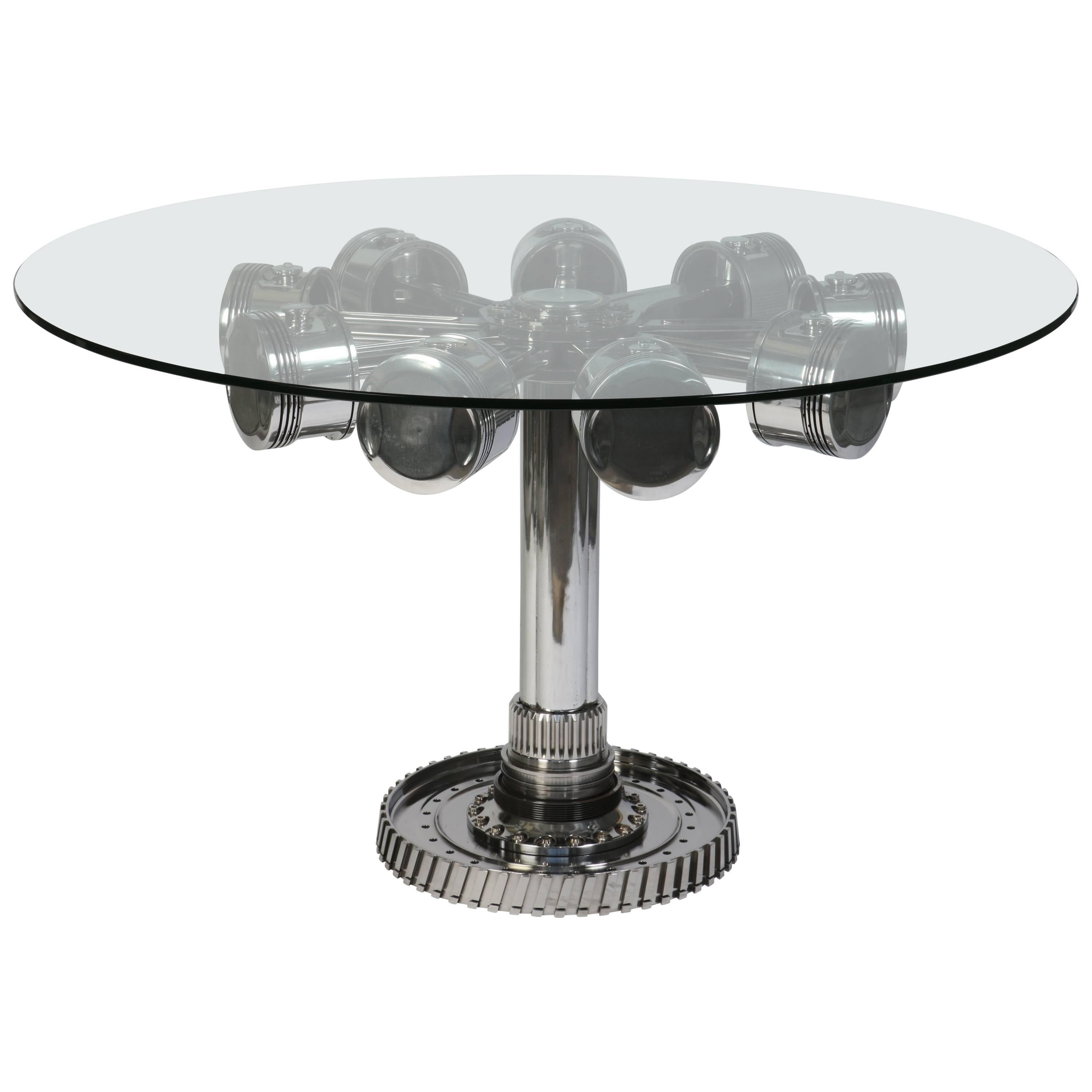 Aviation Furniture Dining Table by Jean-Pierre Carpentier AVIATIONSPIRIT For Sale