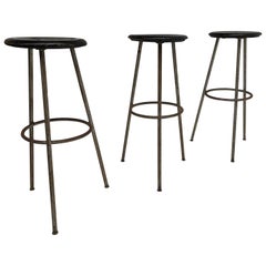 1950s Swiss Industrial Confection Atelier Tripod Working / Bar Stools