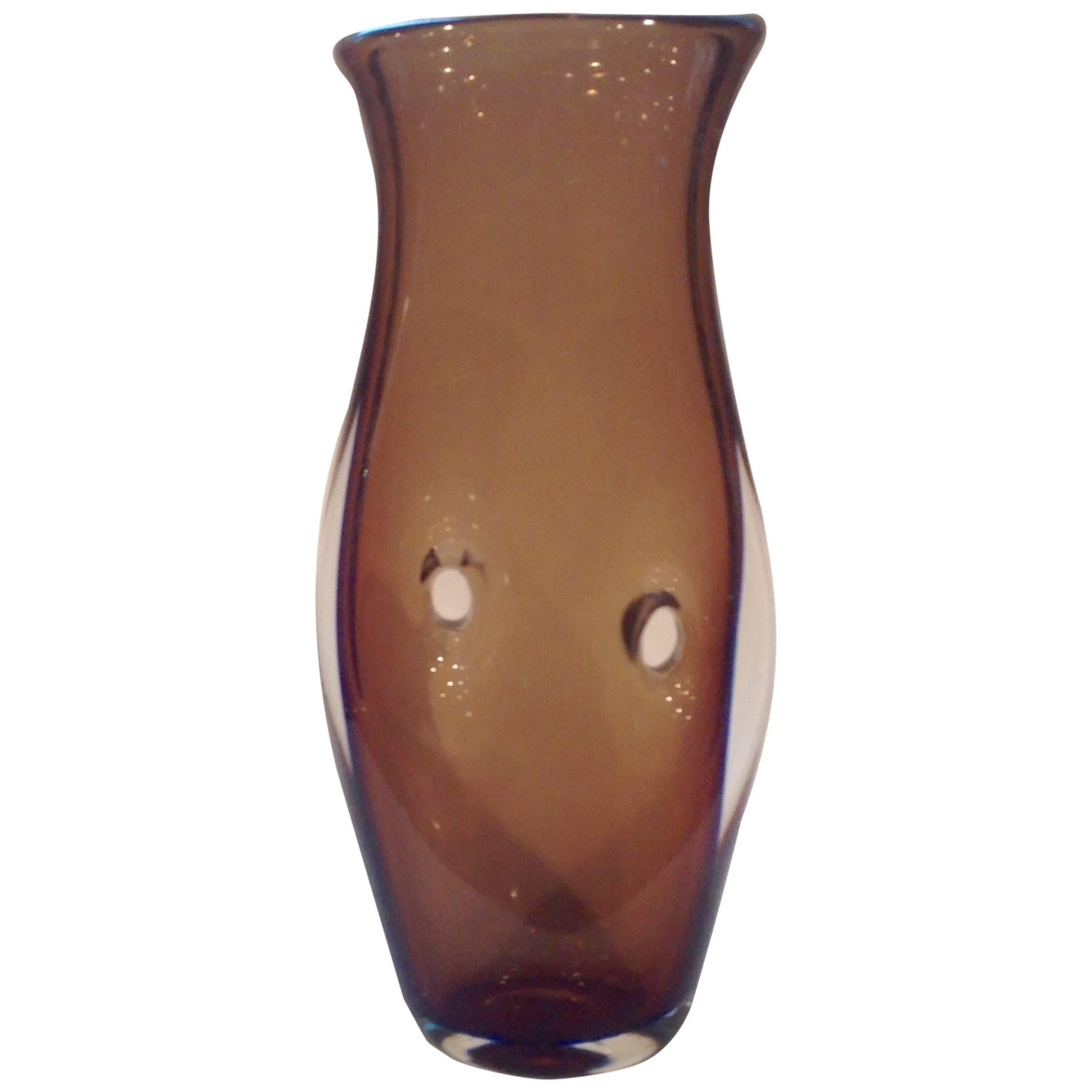 Model 4538 Venini Sommerso Vase by Fulvio Bianconi