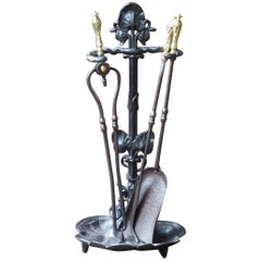 Antique 19th Century English Fireplace Tools or Fire Tools