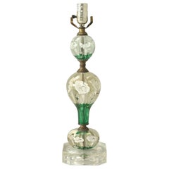 American St. Clair Paperweight Glass Lamp