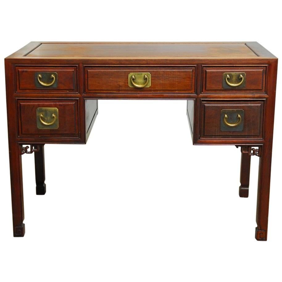 Midcentury Chinese Rosewood Writing Table Desk For Sale at 1stDibs chinese rosewood desk