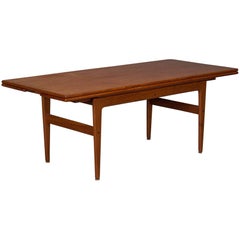 Danish Modern Teak Elevator Coffee to Dining Table