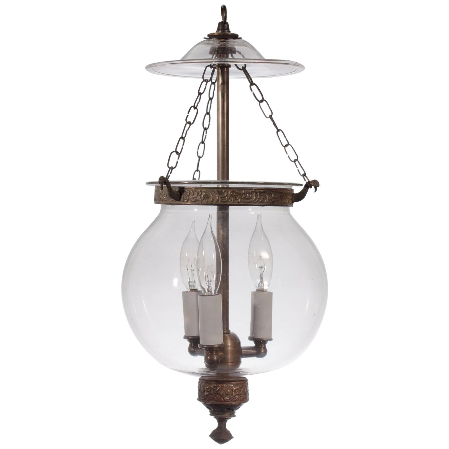 19th Century English Globe Hall Lantern