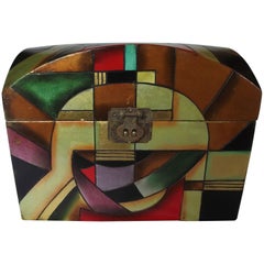 Abstract Designed Box, Vintage Alexander Kalifano Large Coffee Table Box