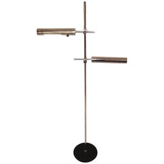 Sonneman Chrome Floor Lamp with Double Fixture