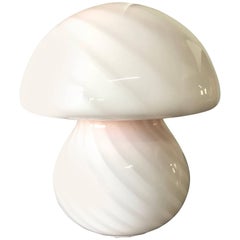 Vetri Murano Pink Mushroom Lamp
