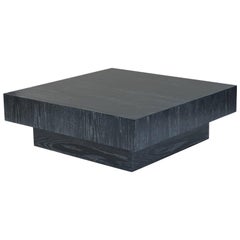 Modern Cerused Square Coffee Table