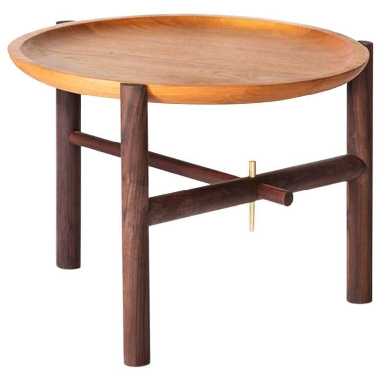 Ocum Tropical Wood Low Side Table For Sale at 1stdibs