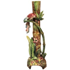 Art Nouveau Vase Caribbean Style, Attributed to Znaimo, Cz, circa 1900
