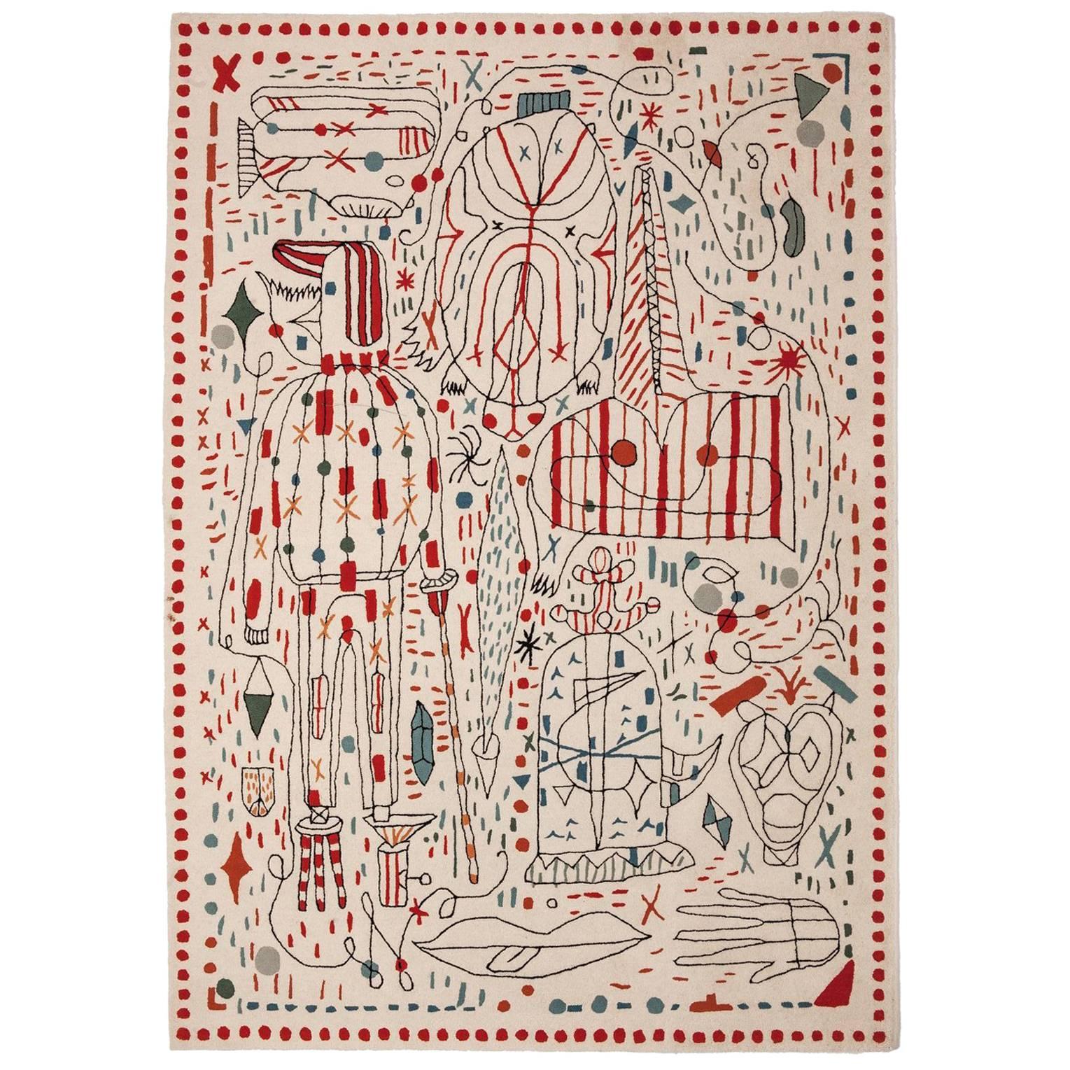 Contemporary Hayon X Nani Hand-Tufted Wool Rug by Jaime Hayon Large
