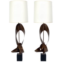 Sculptural Pair of Lamps by Harry Balmer for Laurel