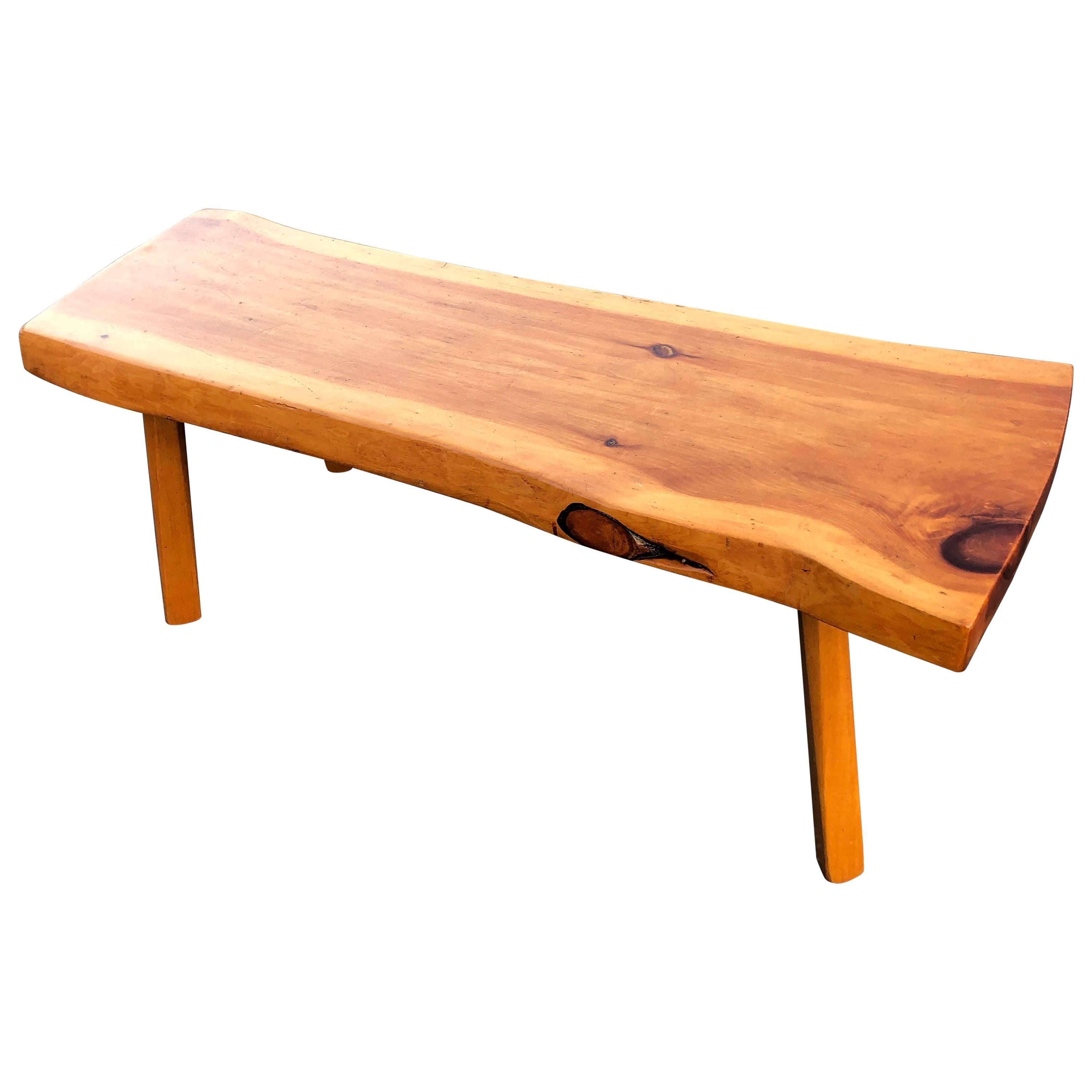 Live Edge Wooden Slab Bench or Table