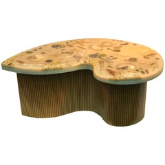 Unique Artist Made Biomorphic Sea Creature Resin Top Coffee Table