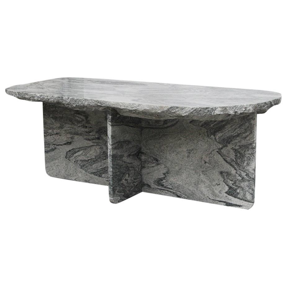 Lex Pott Fragments Granite Stone Cross Based Dining Table For Sale