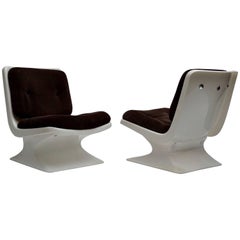 Vintage Albert Jacob Lounge Chairs for Grosfillex, 1970