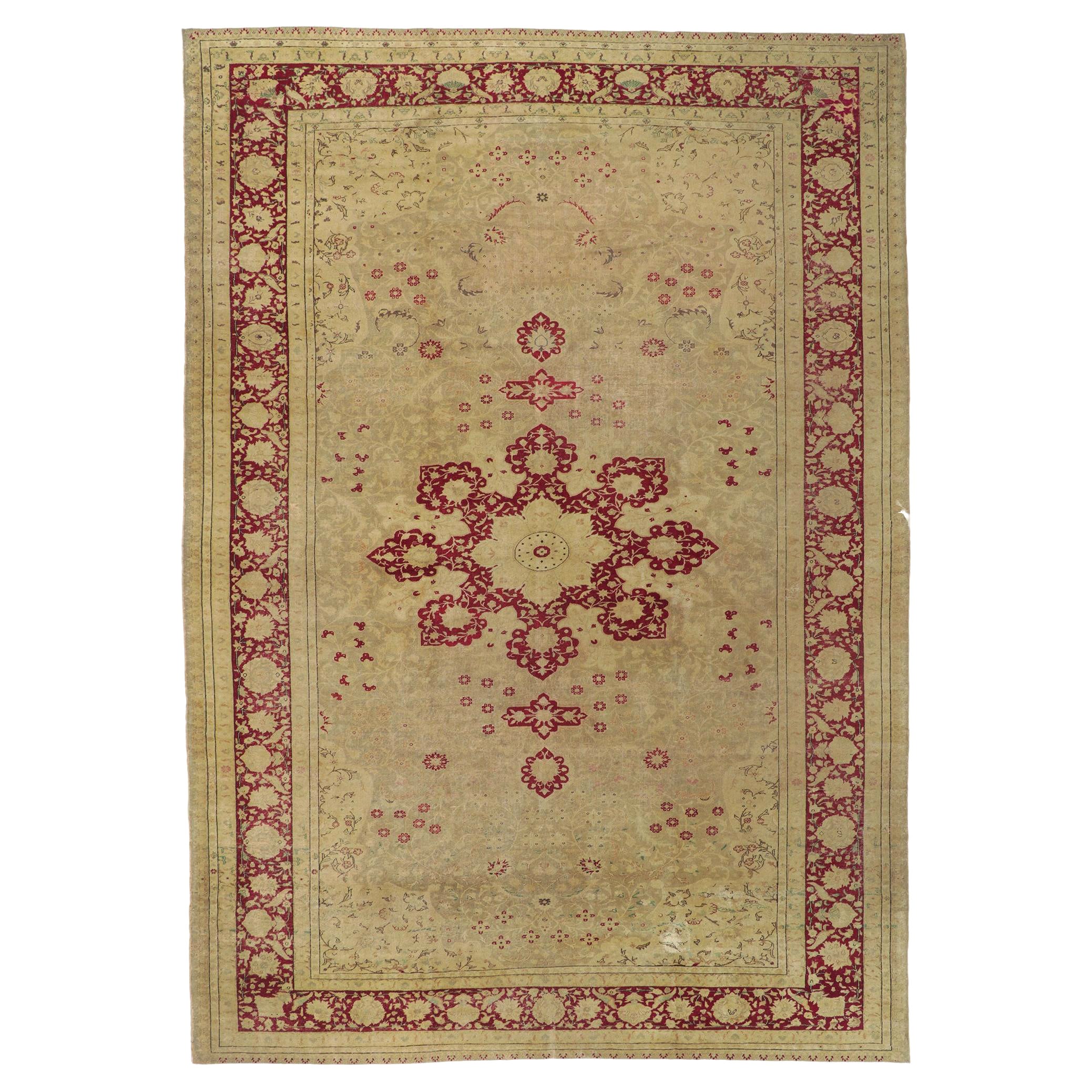 Antique Turkish Sivas Rug For Sale