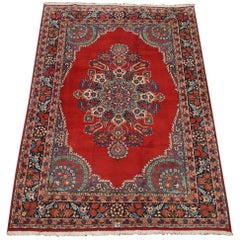 Signed Persian Tabriz Area Rug, circa 1940