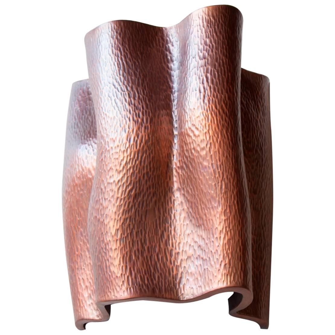 Ji Guan Sconce, Antique Copper by Robert Kuo, Limited Edition For Sale