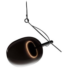 Contemporary Amber 'Large' Resin LED Pendant Light by Tangent