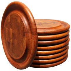 Steak Plates in Massive Teak by Jens Harald Quistgaard, 1960s