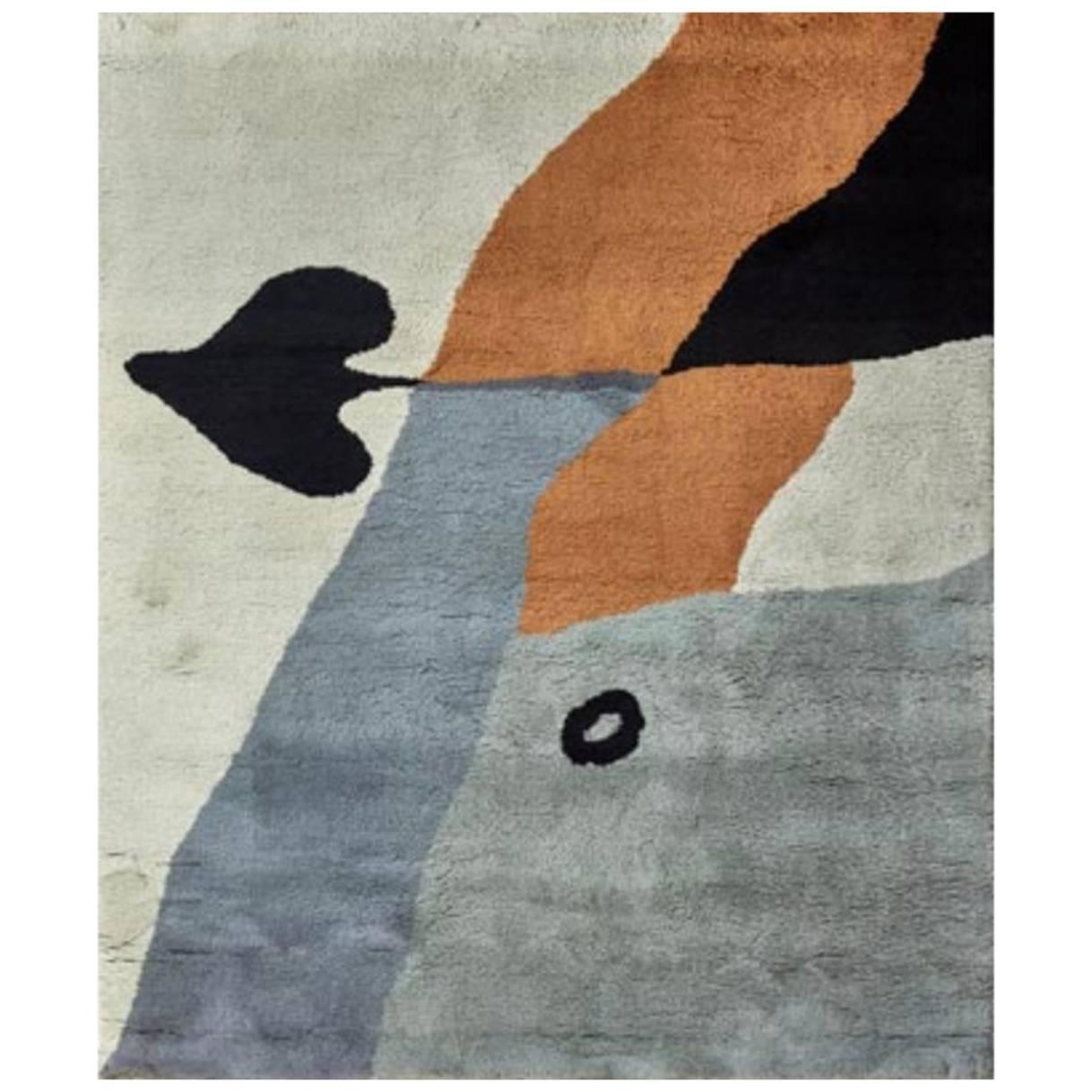 Jean Arp Rug, "As de Pique" by Marie Cuttoli & Luci Weill For Sale